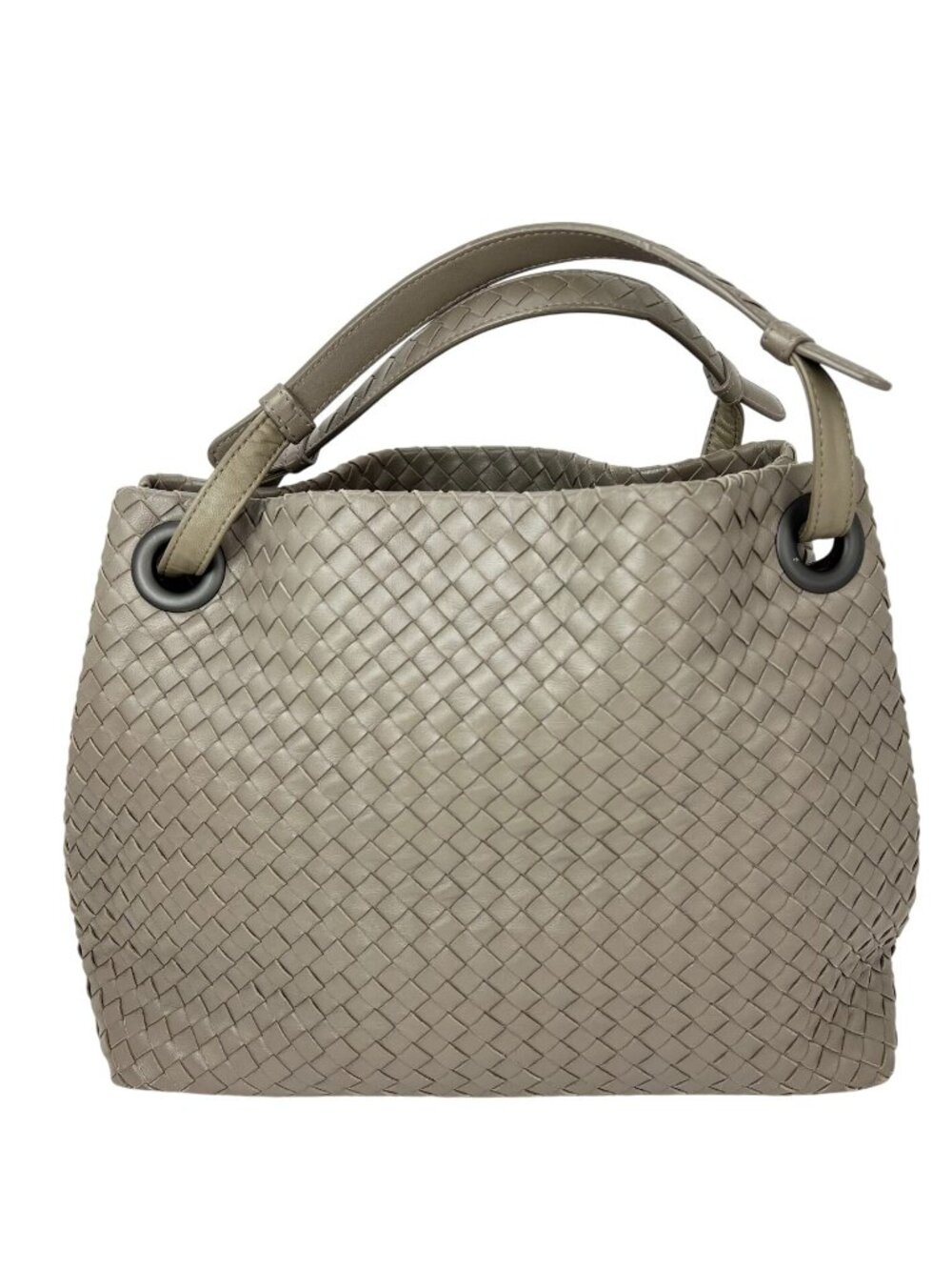Bottega Veneta Garda Intrecciato Nappa Medium Beige Handbag